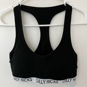 Gilly Hicks hollister black padded sports bra